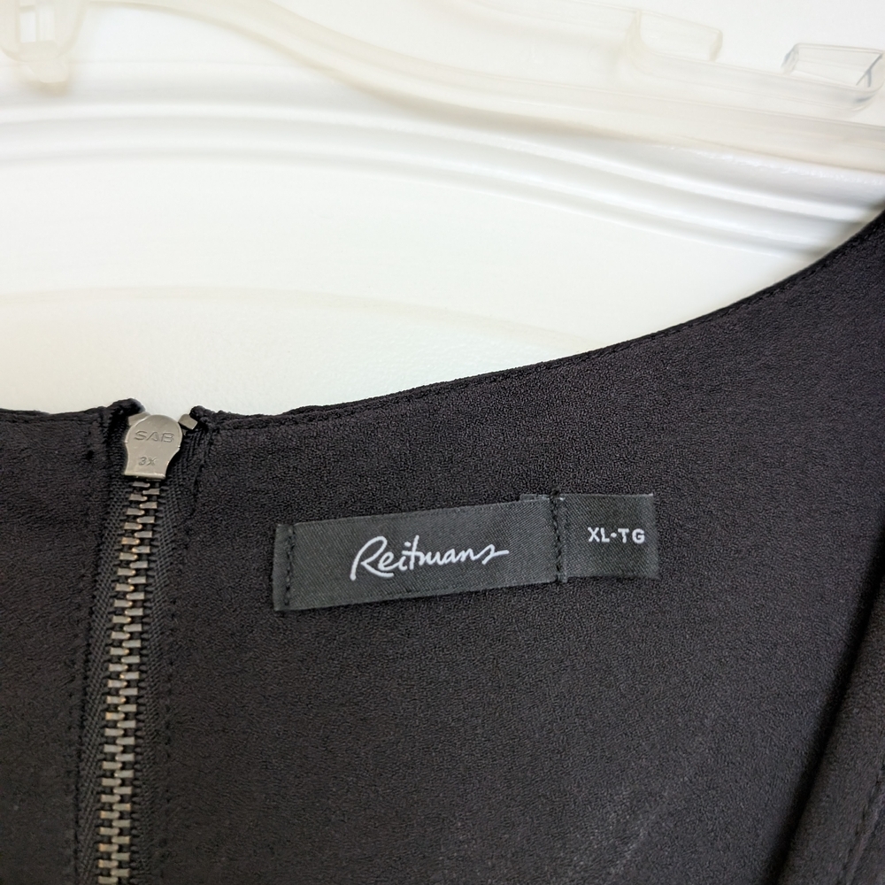 Reitmans Xl Black Jumpsuit With Shoulder Cut Outs - Picture 3 of 9